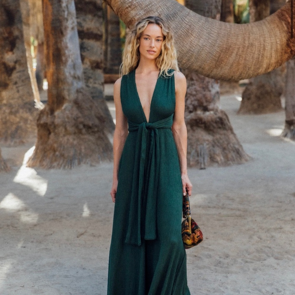 Savannah Morrow Emerald Arun Jumpsuit